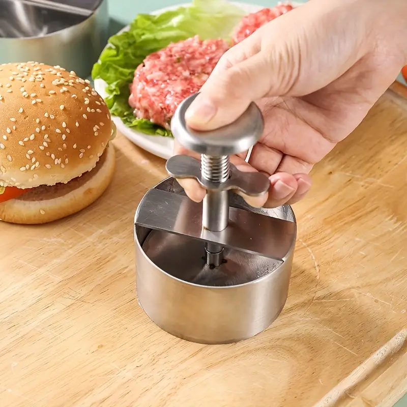 Stainless Steel Hamburger Patty Maker Press - Image 3
